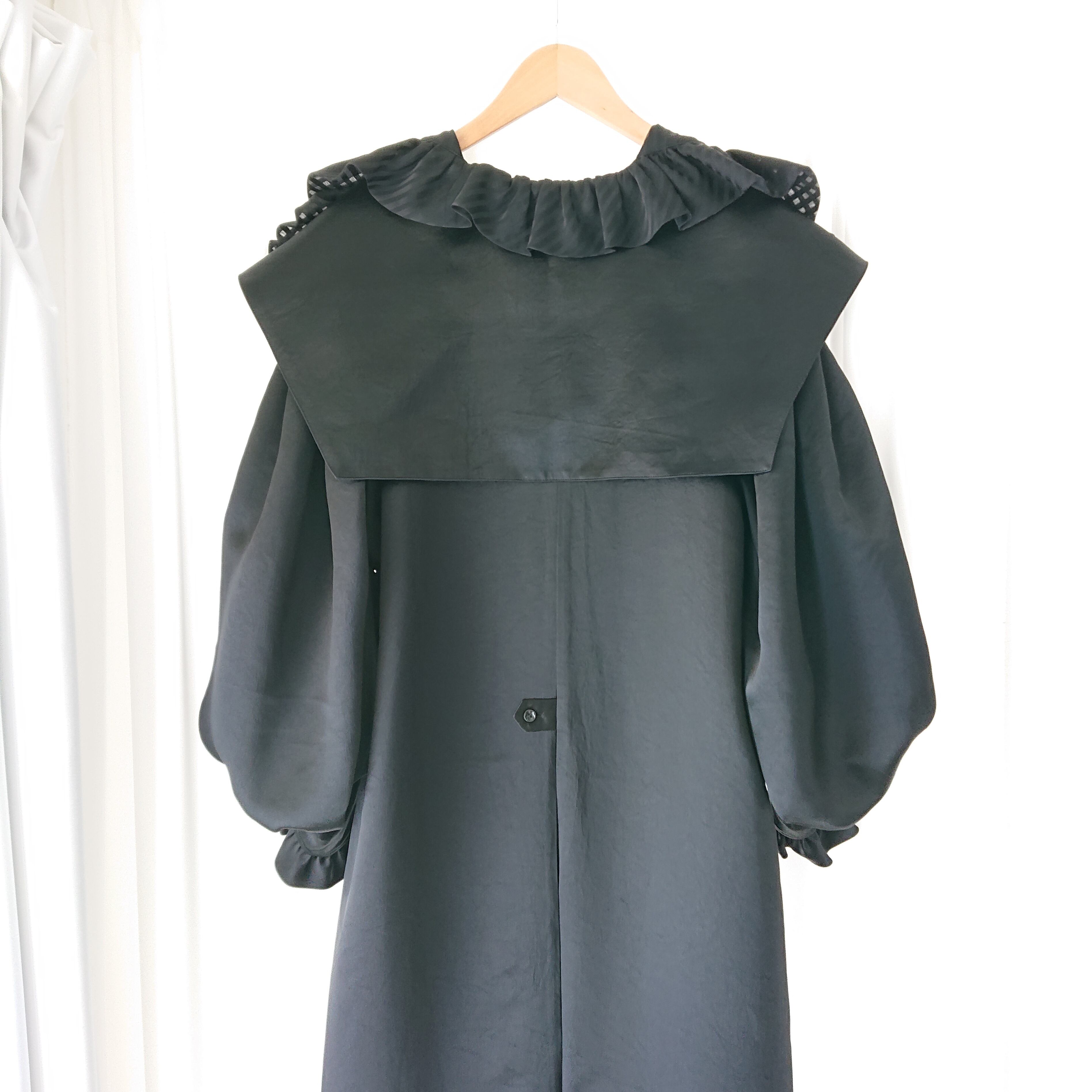 DECO depuis 1985 DOUBLE COLLAR COAT (BLACK) | KIAM PARLOUR