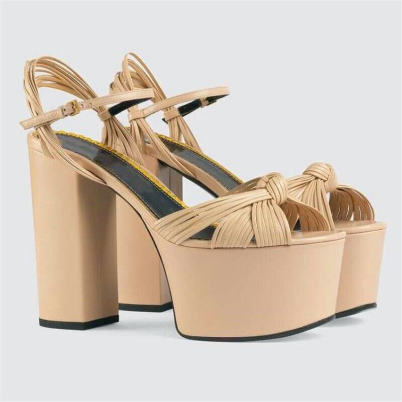 【新作】【送料無料】 プラットムヒールレディラウンドトゥヒールブラックアプリコットクロスバンドヒールサマーレディヒール 靴 シューズ 夏物 ラウンドトー 10b384307839752