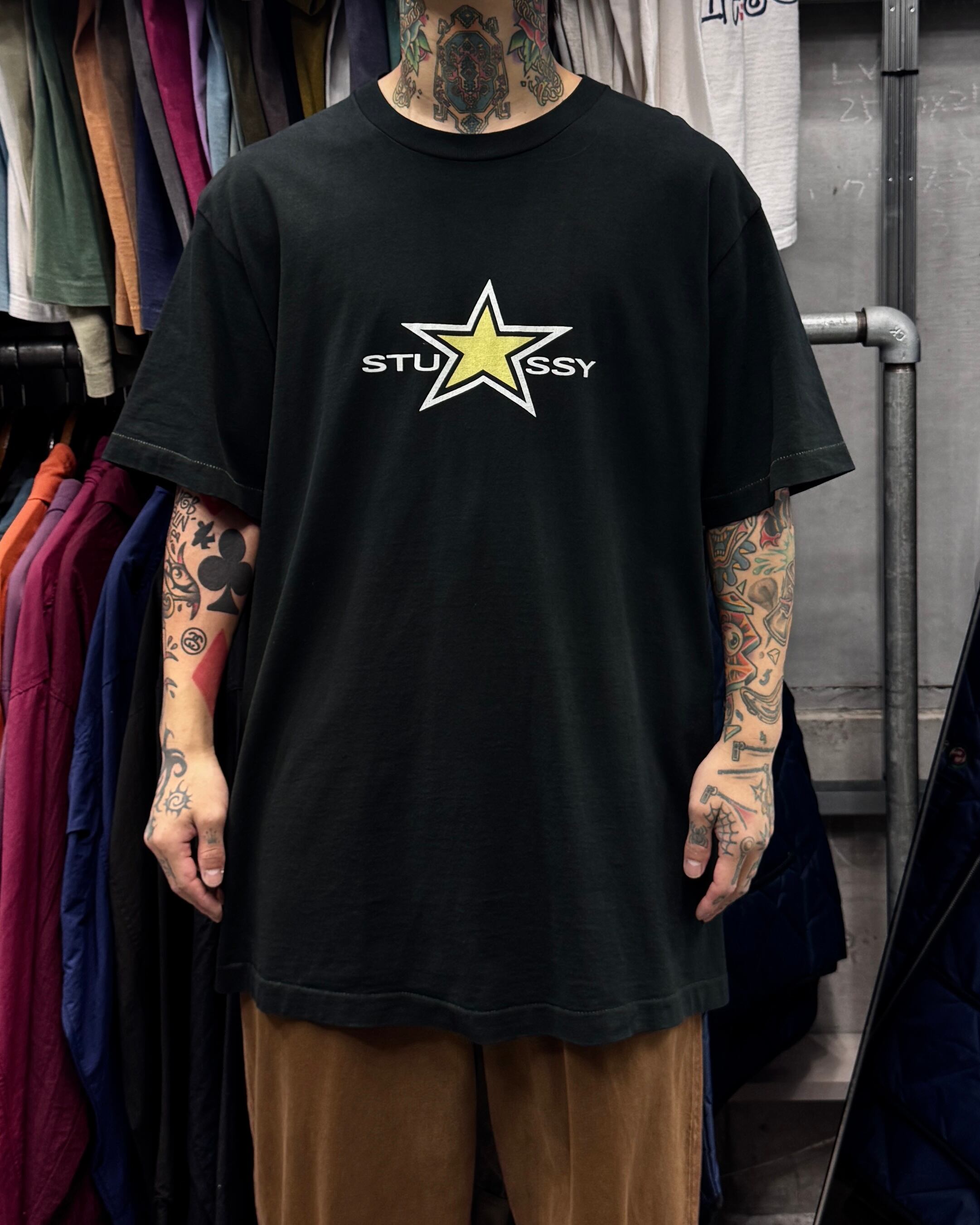 90's old stussy Star Logo Tee “黒タグ” 【高円寺本店】 | curb