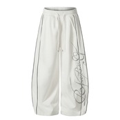 ストリート  文字刺繍 スウェットパンツ P378