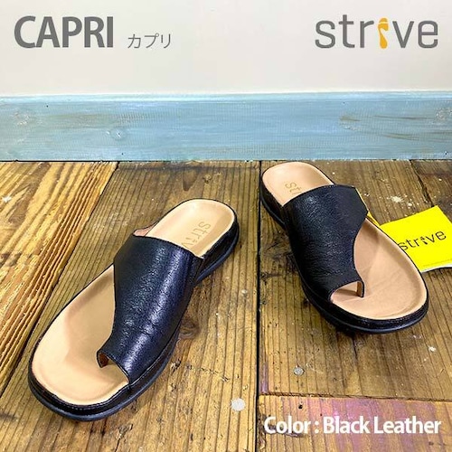 STRIVE CAPRI Black ストライブ カプリ ブラック レザー APMA認定証 サンダル イギリス