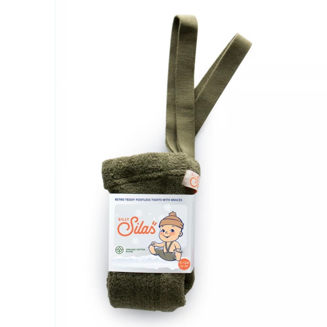 Silly Silas/Teddy Warmy Footless Collection_ Olive