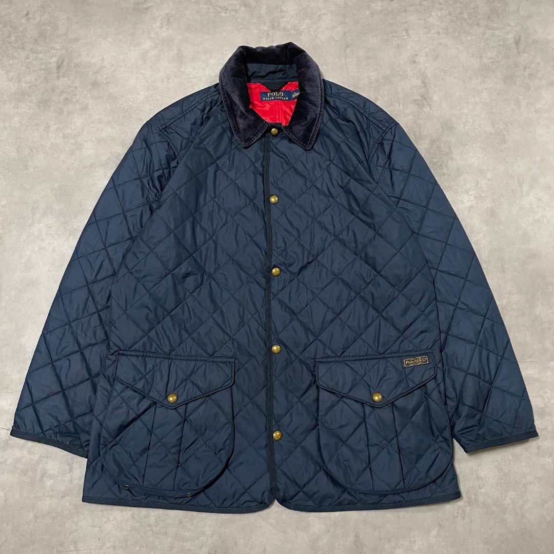 ポロ ラルフローレン 中綿ハンティングジャケット ブルゾン L 紺 17384