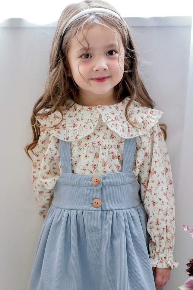 ビッグ襟ボリュームブラウス<Flower>