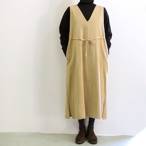 COMM.ARCH.  コム・アーチ　  WOOL  CASHIMERE  LONG  O/P ウールカシミアロングワンピース