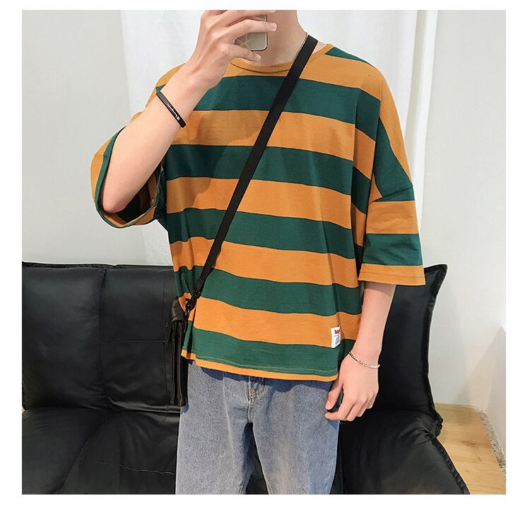 全3色 Tシャツ カットソー ボーダー カジュアル シンプル