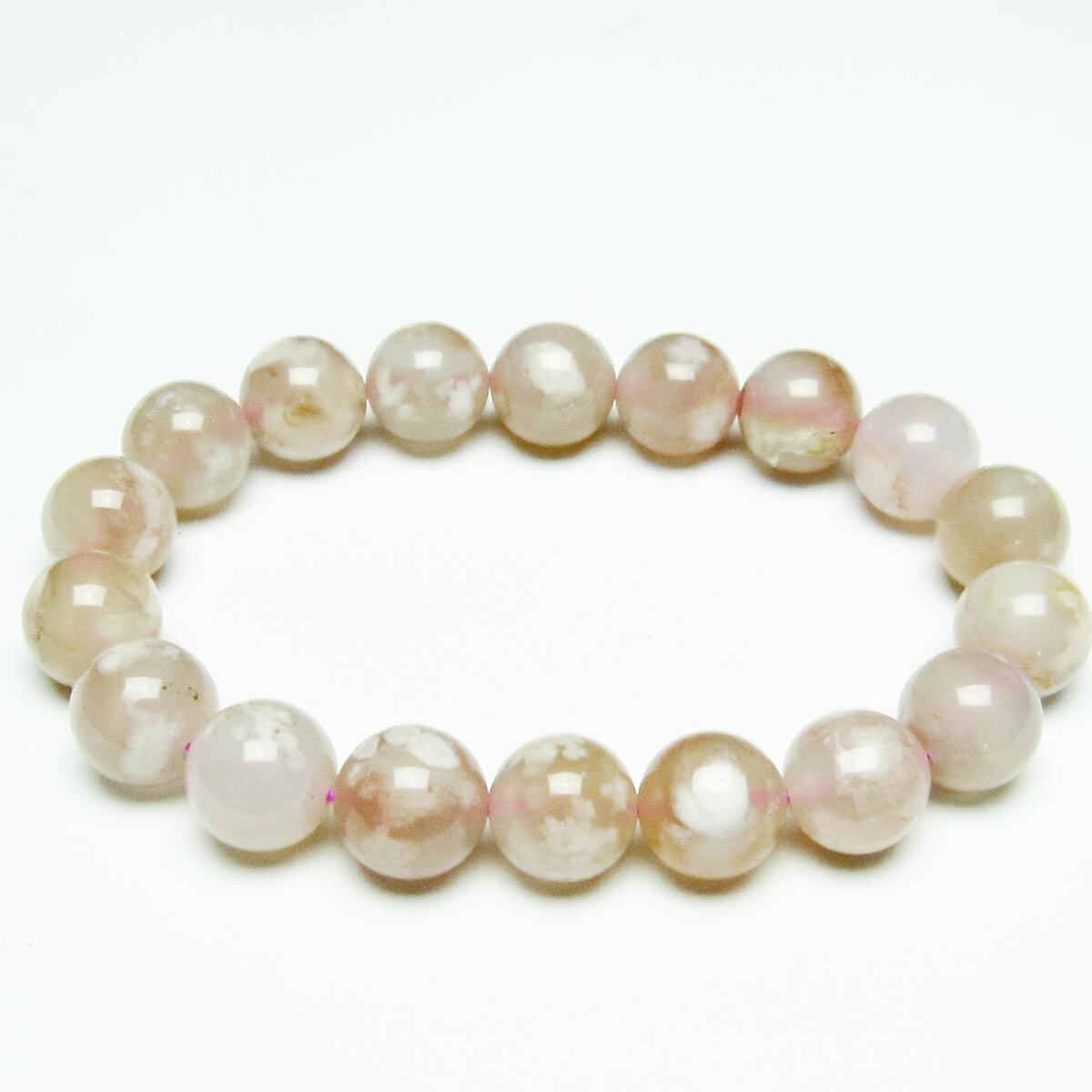 チェリーブロッサムアゲート ブレスレット 桜瑪瑙 12mm [M便 1/10] 111-26418
