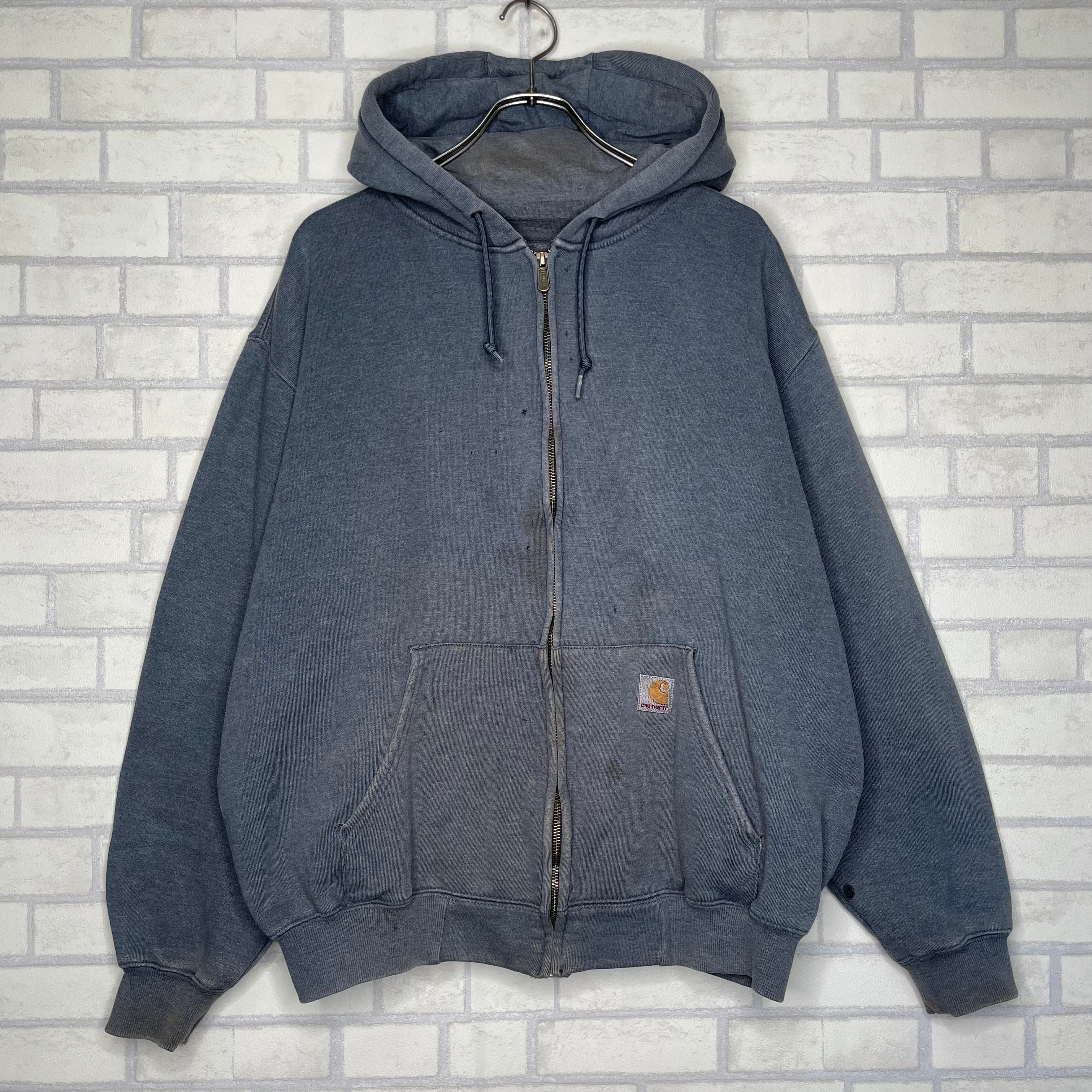 Carhartt パーカー L（XL相当）厚手 フルジップ ブランド刺繍 | 古着屋