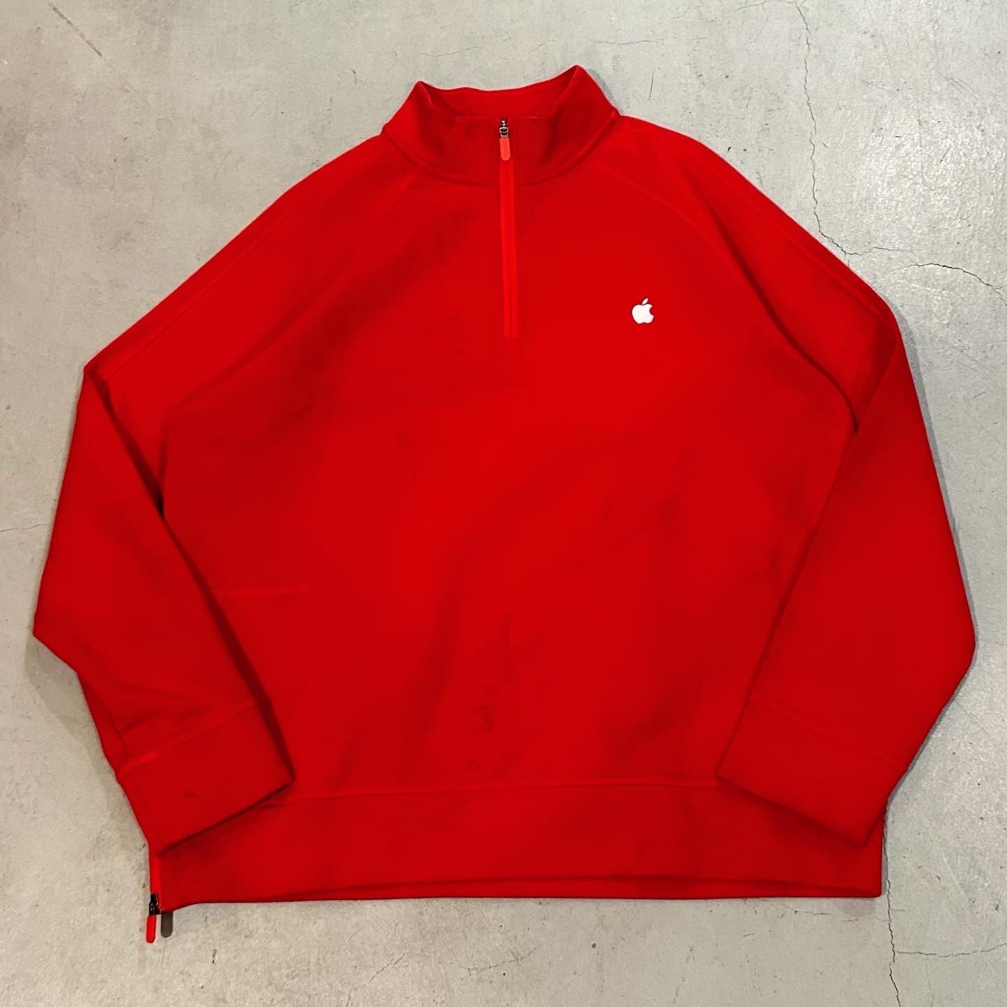 00s Apple logo half zip P/O sweat shirt【高円寺店】