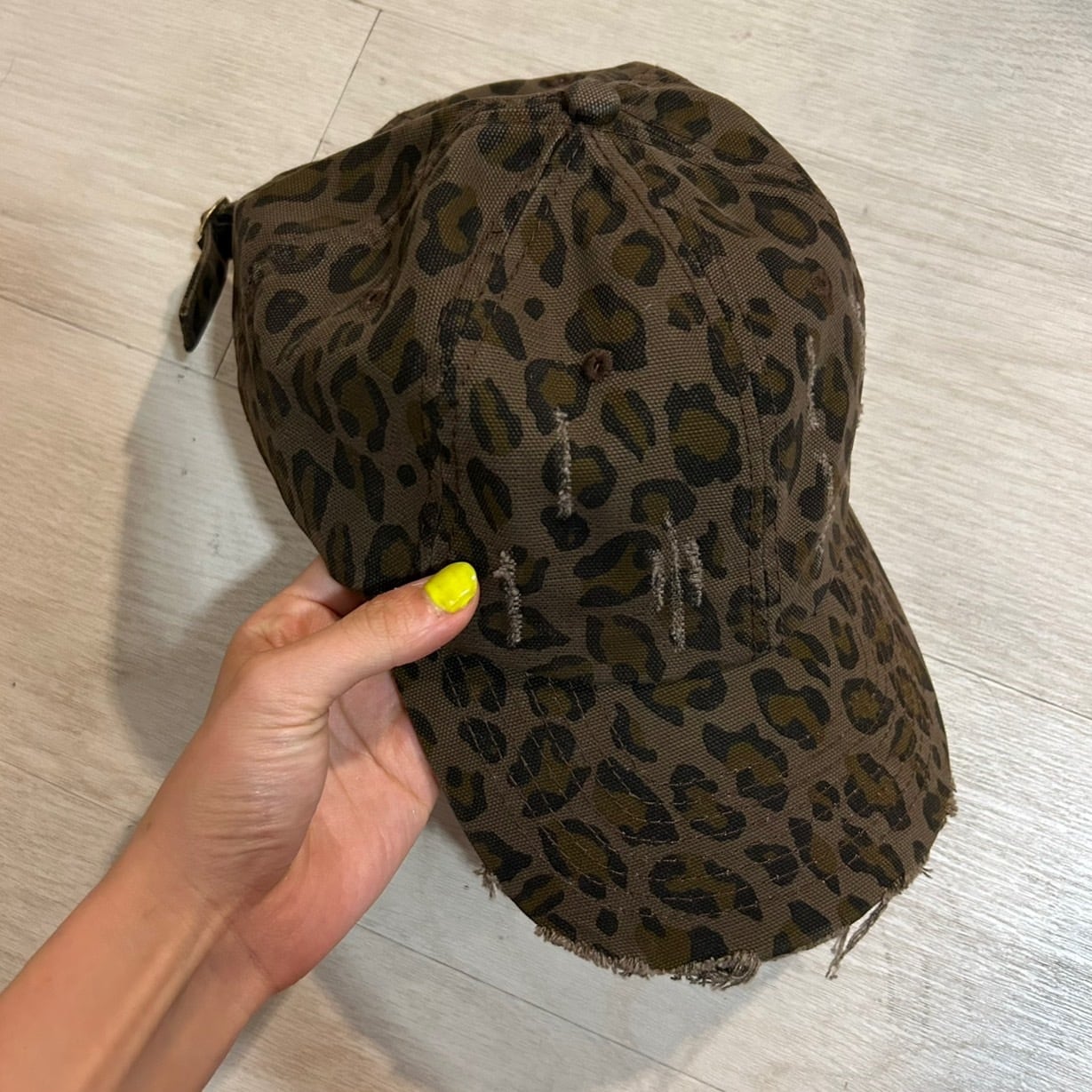 小顔レオパ柄キャップ_LN02827 | lanan(ラナン)