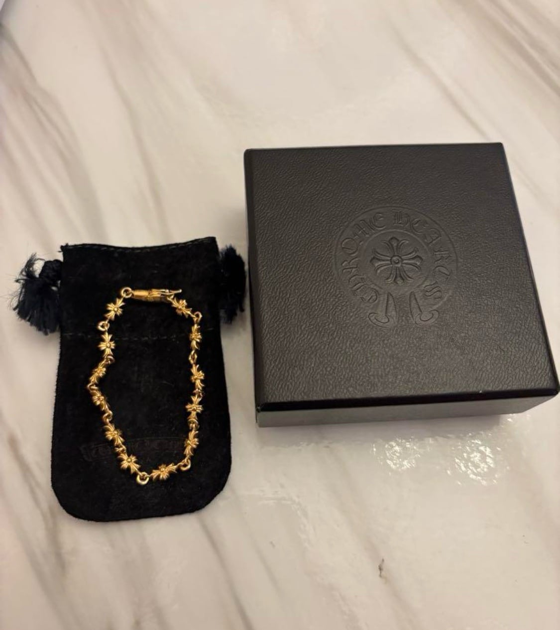 クロムハーツ ブレスレット タイニー E CHプラス 12リンク 22K 14K CHROME HEARTS クロムハーツ ブレスレット タイニー E CHプラス