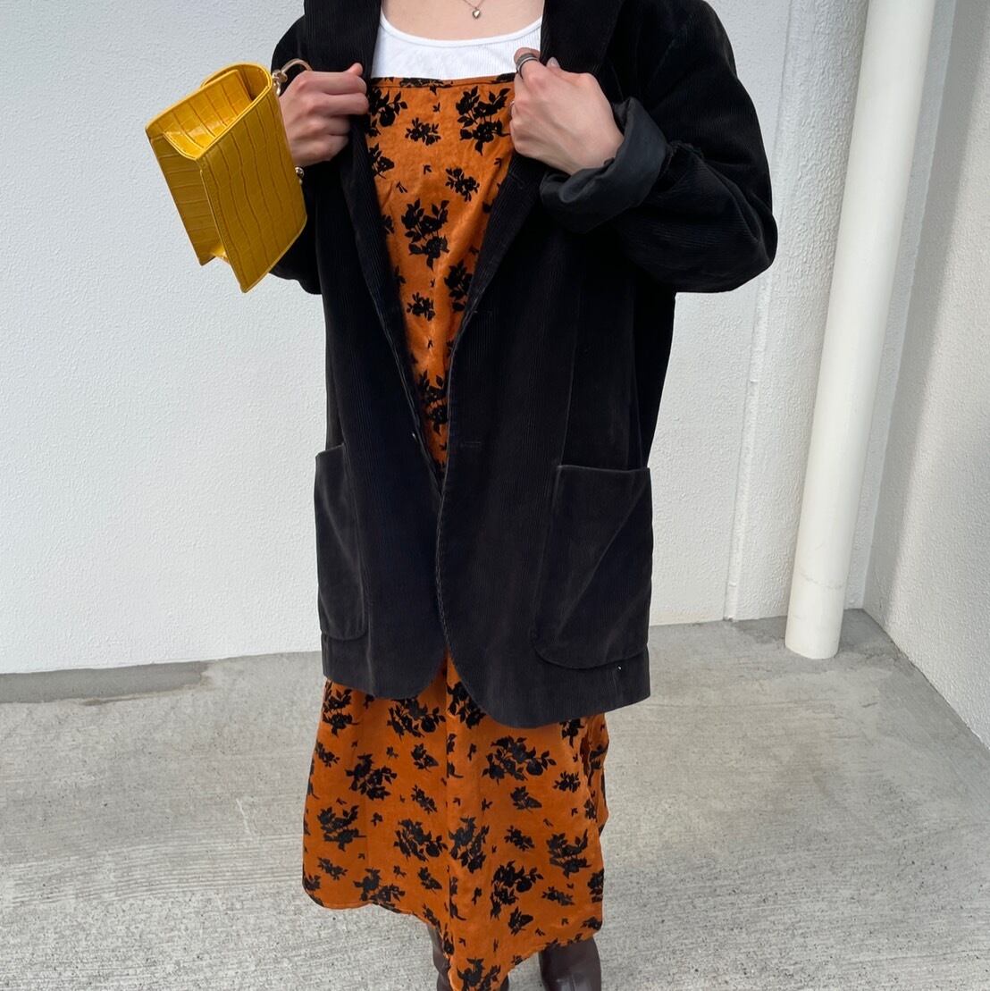 flower pattern camisole dress_LN0517