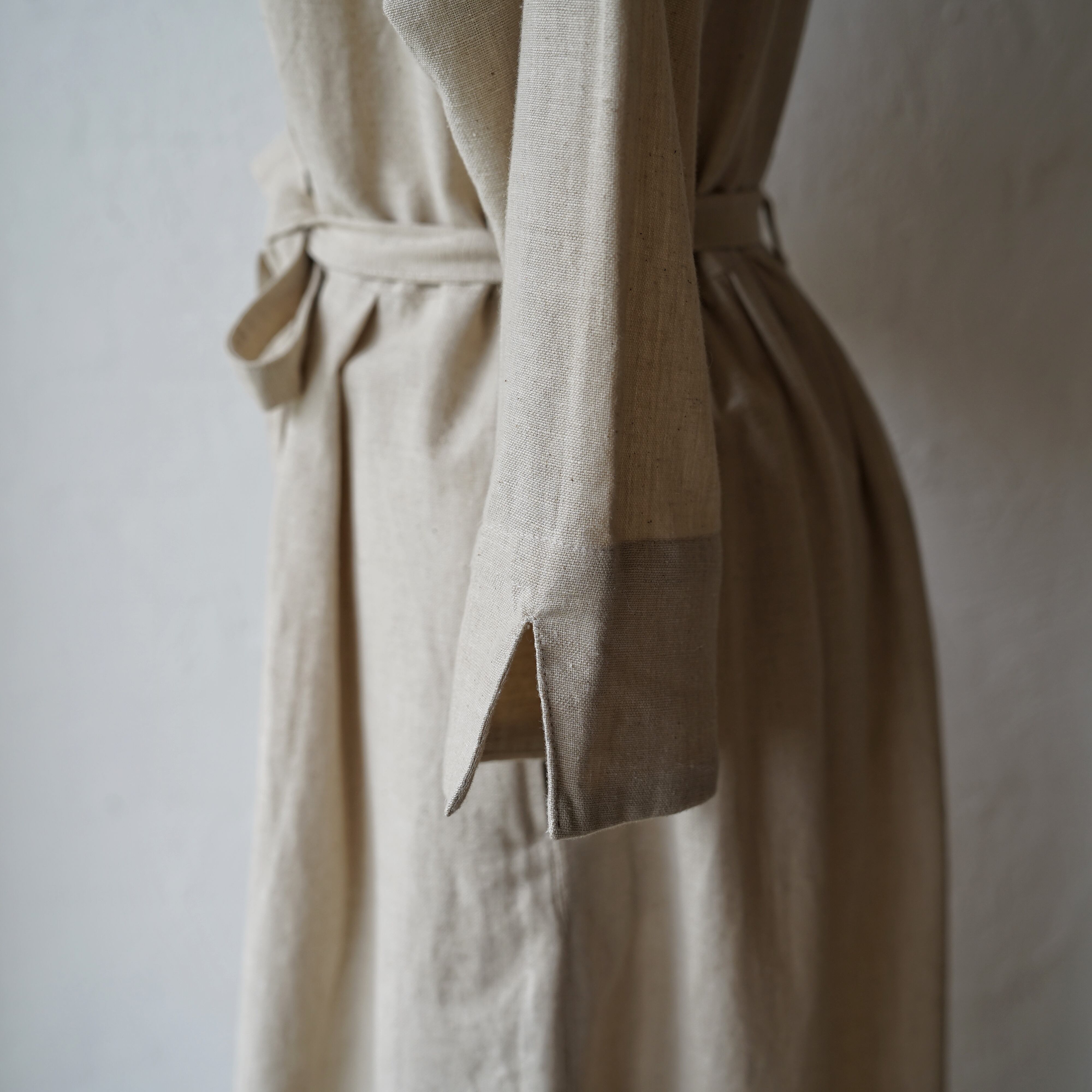 手織りコットンヘンプ七分袖シャツワンピース／People Tree | Sweet Things