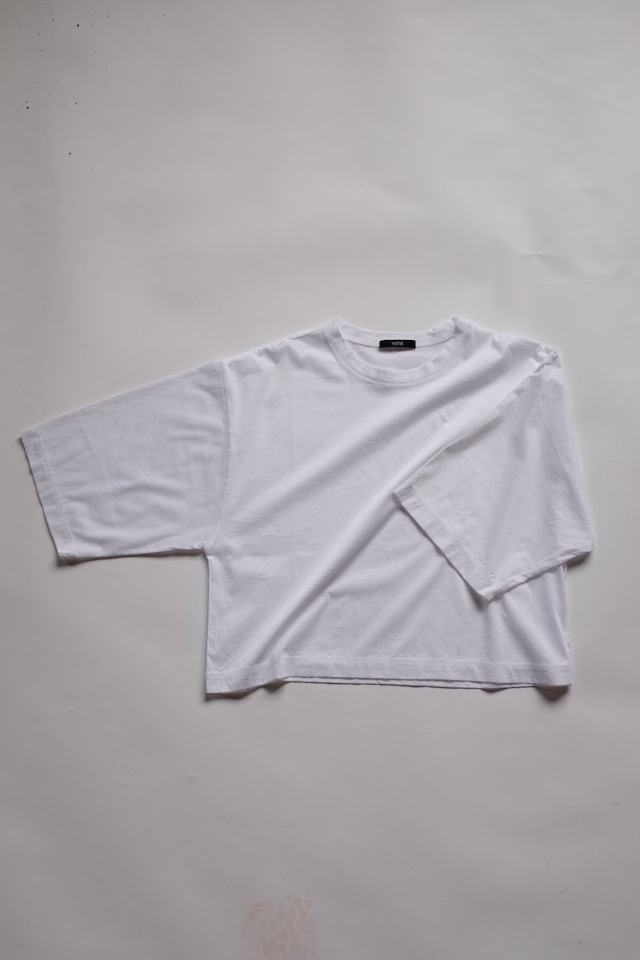 [YLÈVE] COTTON SHEER JERSEY S/S P/O(white)