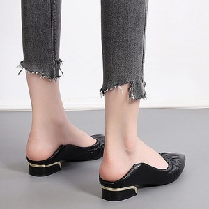 ポインテッドトゥローヒールパンプス 4type W10224