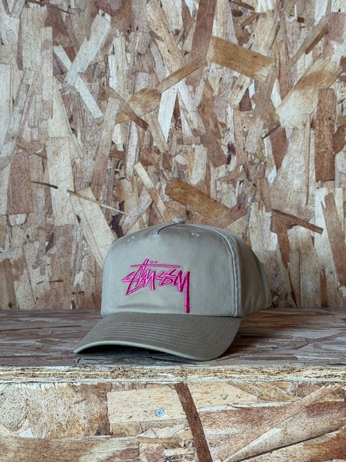 STUSSY BIG STOCK MID DEPTH CAP (KHAKI)