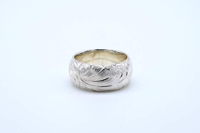 R-065 Arabesque half round ring (L)