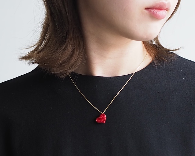 【K18】Tiny Heart タイニーハート ネックレス｜5colors