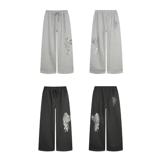 wing-motif sweat pants　ウイングモチーフスウェットパンツ　J2130