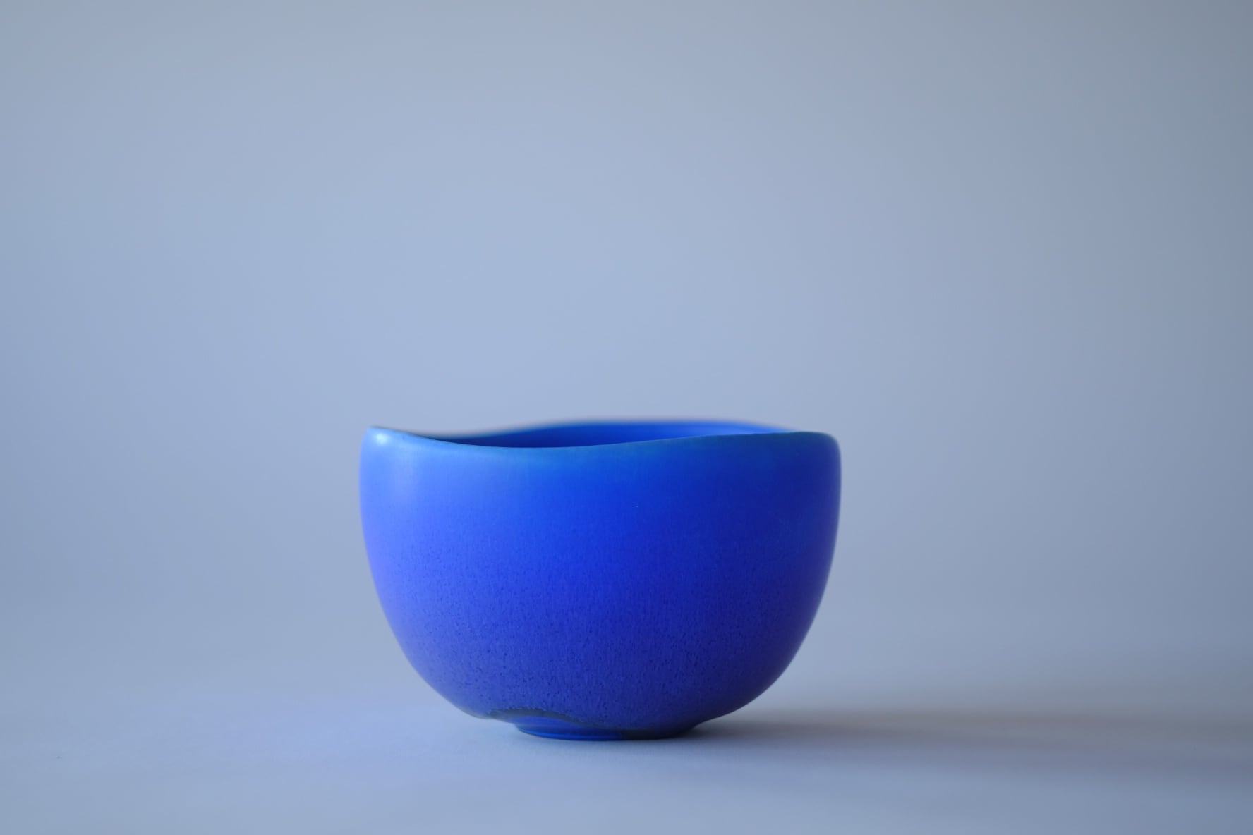 萩原将之　菓子器　皿　ブルー　人気蓮 nobuyukiHAGIWARA / Hagiwara art works.