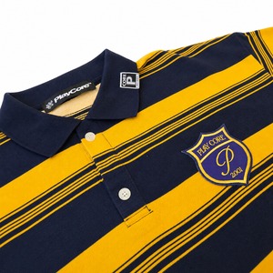 Emblem Stripe Polo Shirt / YELLOW×BLACK