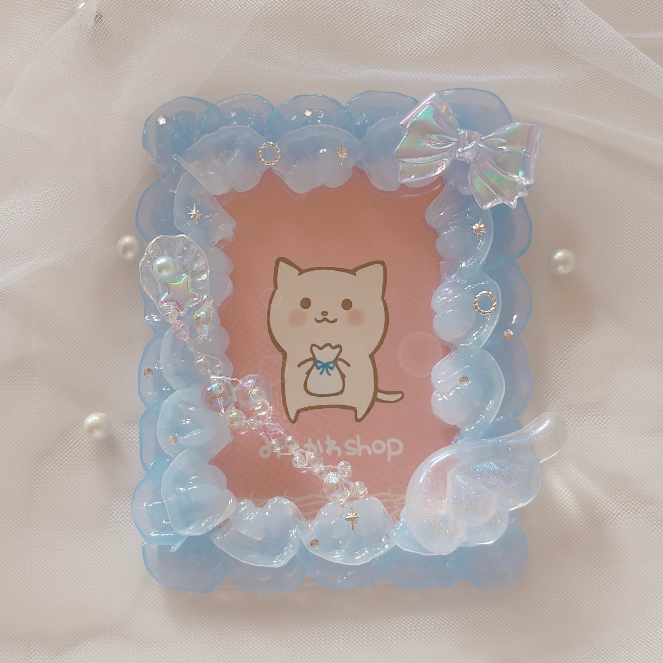 ホイップデコ トレカケースデコ】フリフリ海月 ブルー | みんかわshop