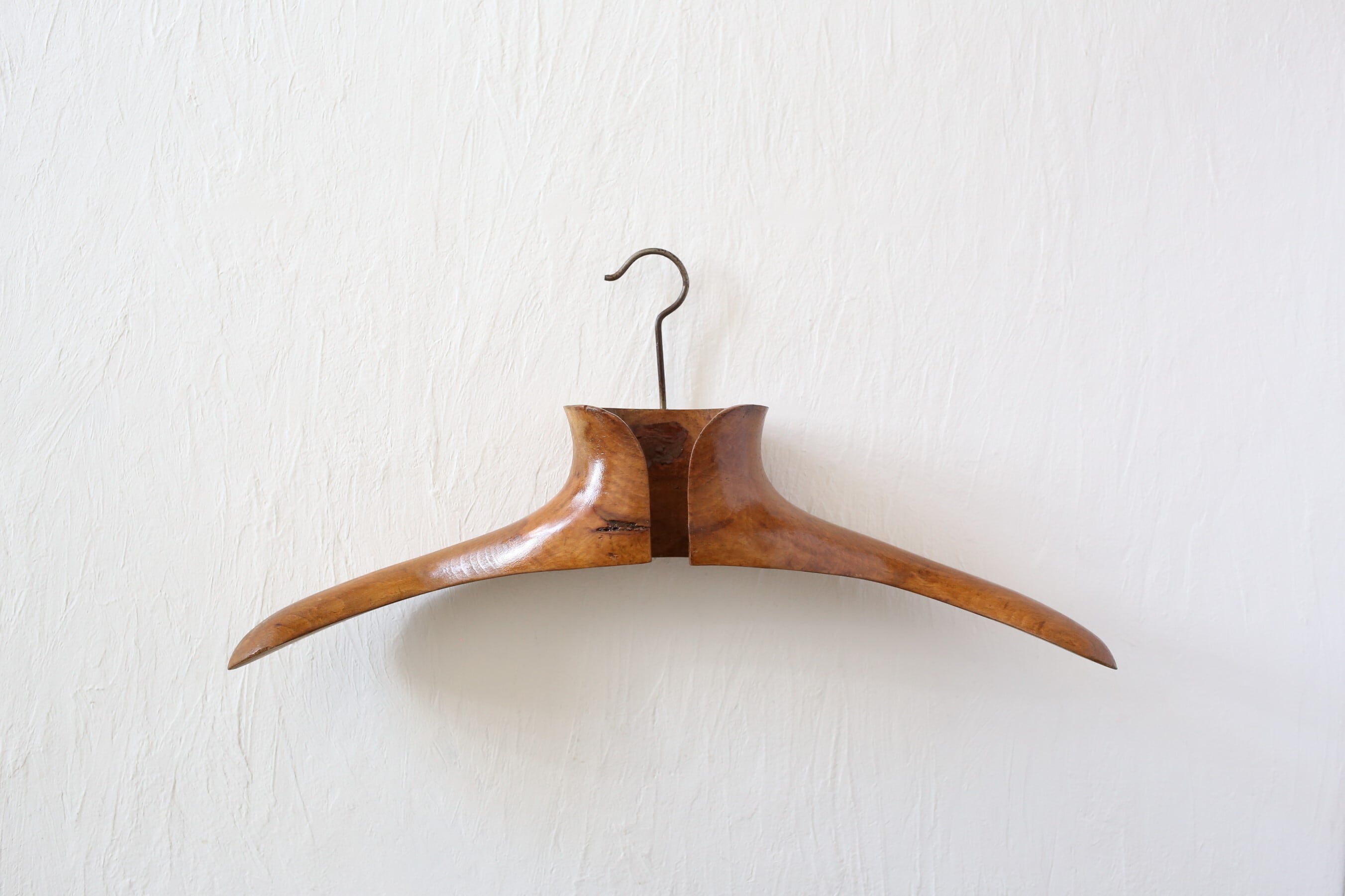 フランス アンティーク ヴィンテージ 木製ハンガー 『GRAND BAZAR』 N-03626b