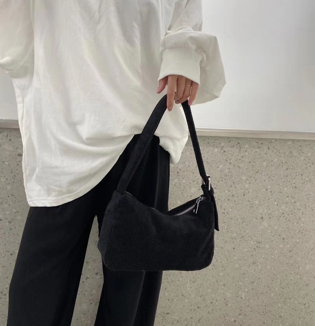 コーデュロイ　ハンドバッグ　AS119-8101-1