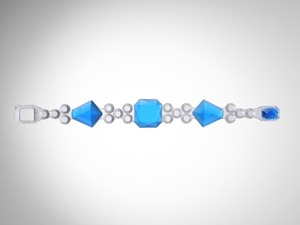Crown Bracelet   Blue  /  CORSARI JEWELS