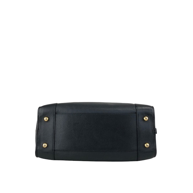 LOEWE ロエベ ハンドバッグ ブラック アナグラム レザー アマソナ ミニボストン vintage ヴィンテージ オールド 8itnhz