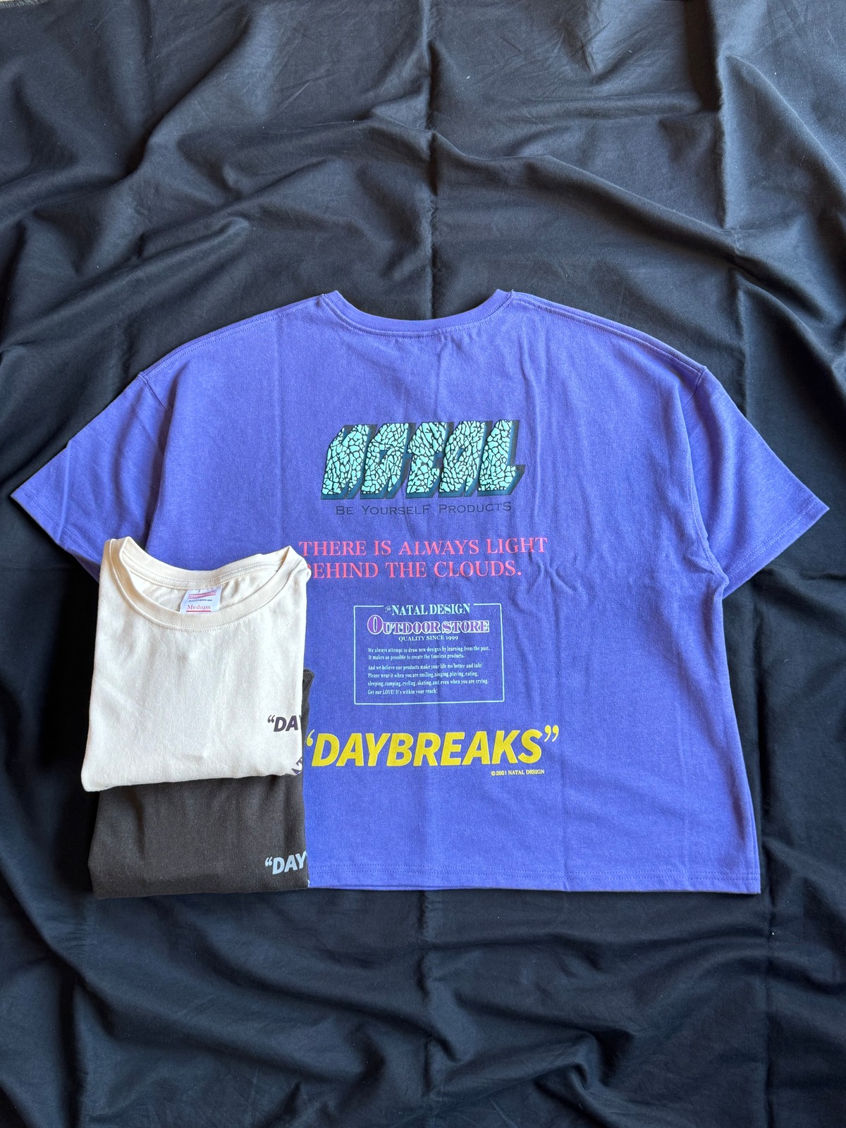 NATAL DESIGN/ネイタルデザイン HEMP WIDE TEE PRINTED DAYBREAKS 2 