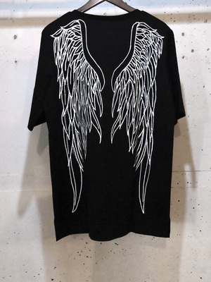 GODSIZE 2025 V NECK TEE [WHITE WINGS]