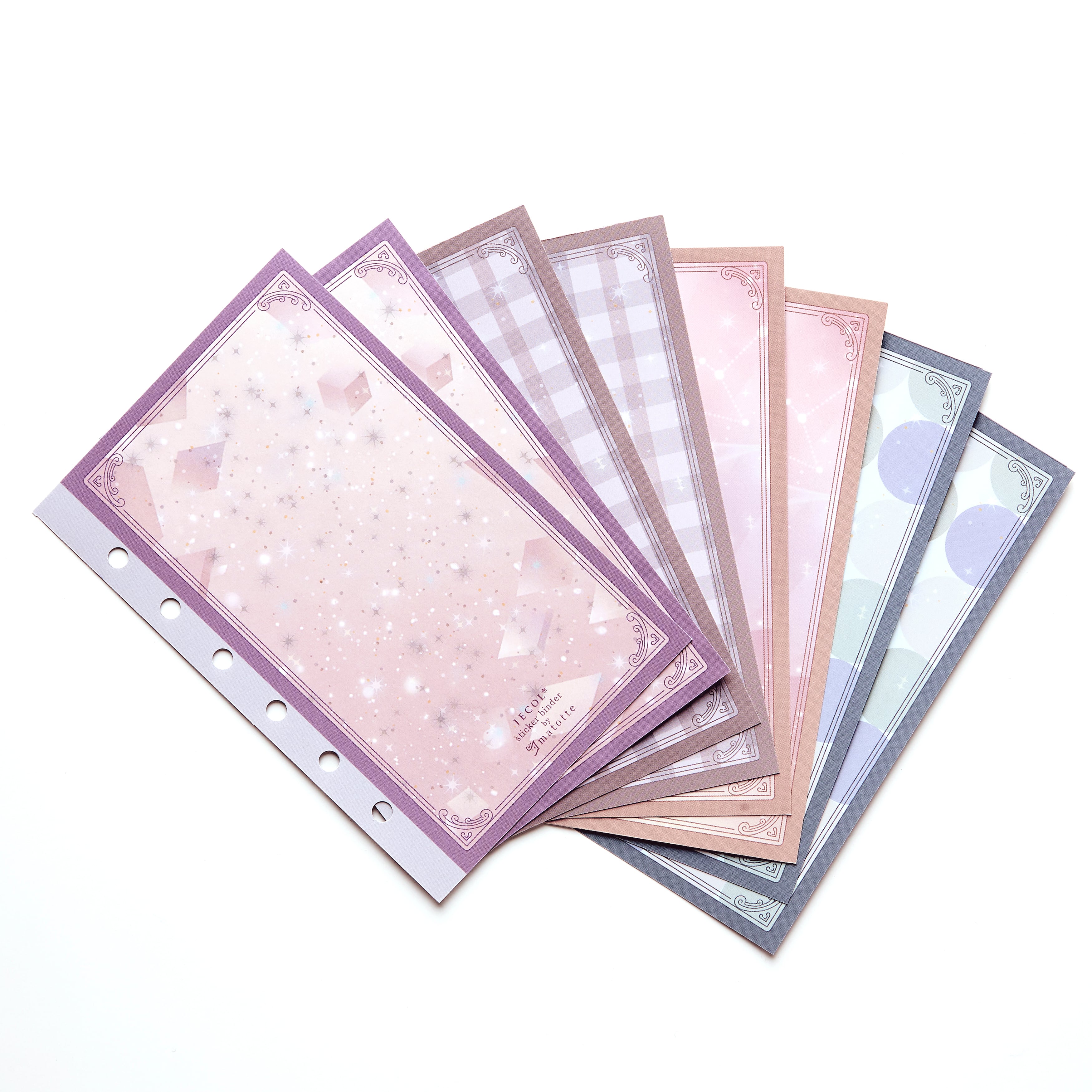 中が薄っすら見える半透明カバー[ちょっと贅沢なシール帳™ SB-M6-RF8