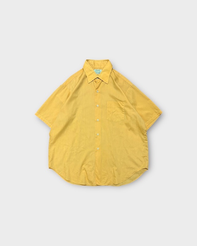 【VINTAGE】1980’s “Arrow” Short Sleeve Shirt Mustard MADE IN CANADA