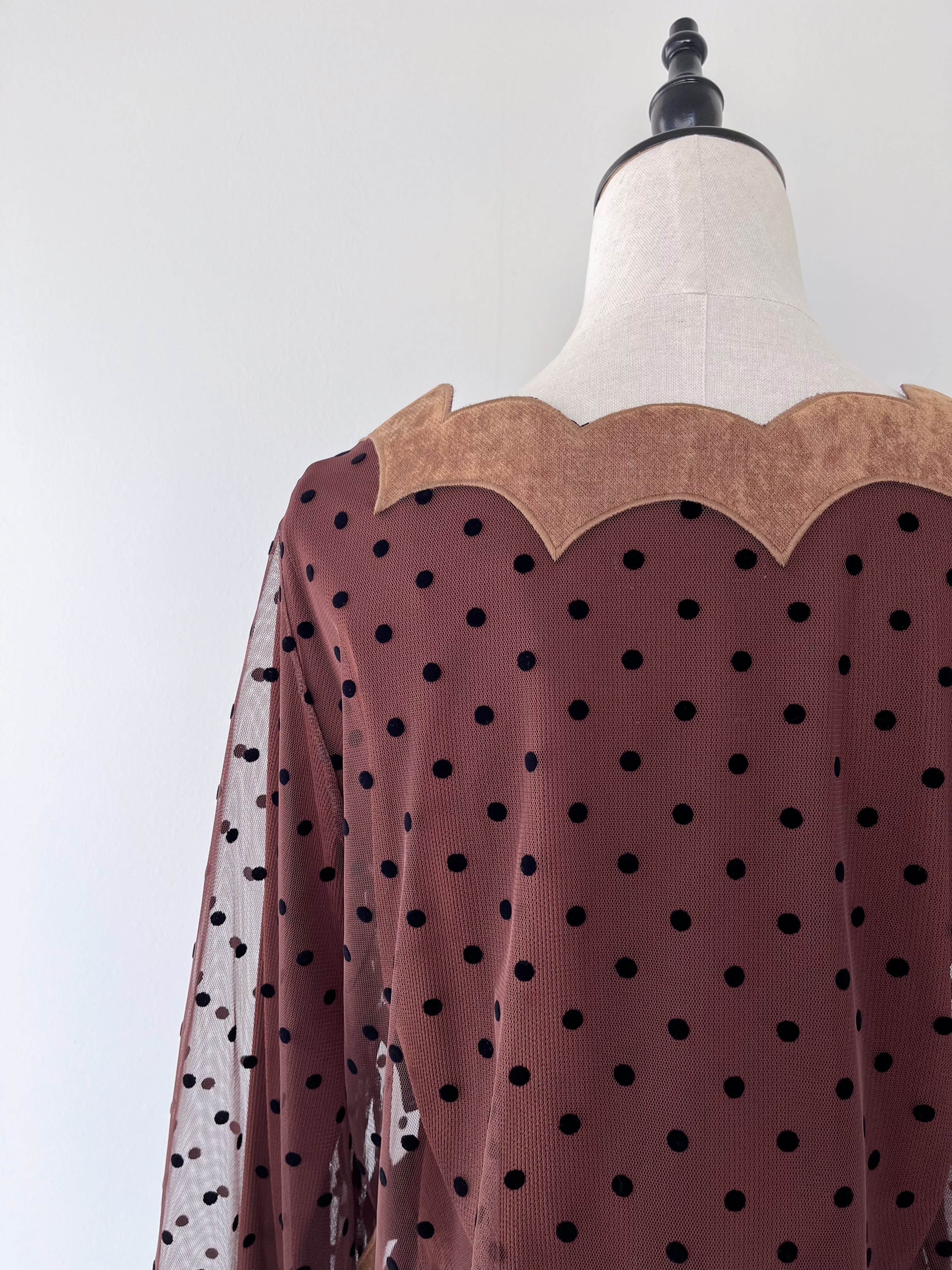 MUVEIL スカラップドットワンピース | KOKO