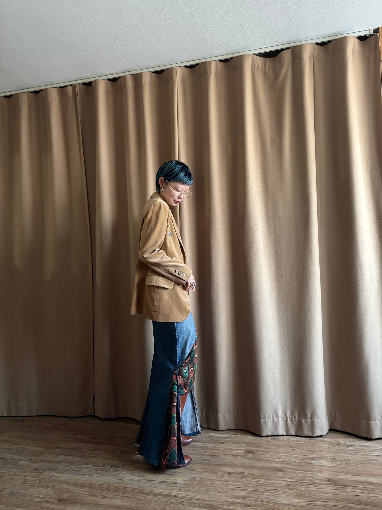 docking design remake denim skirt-4495-1