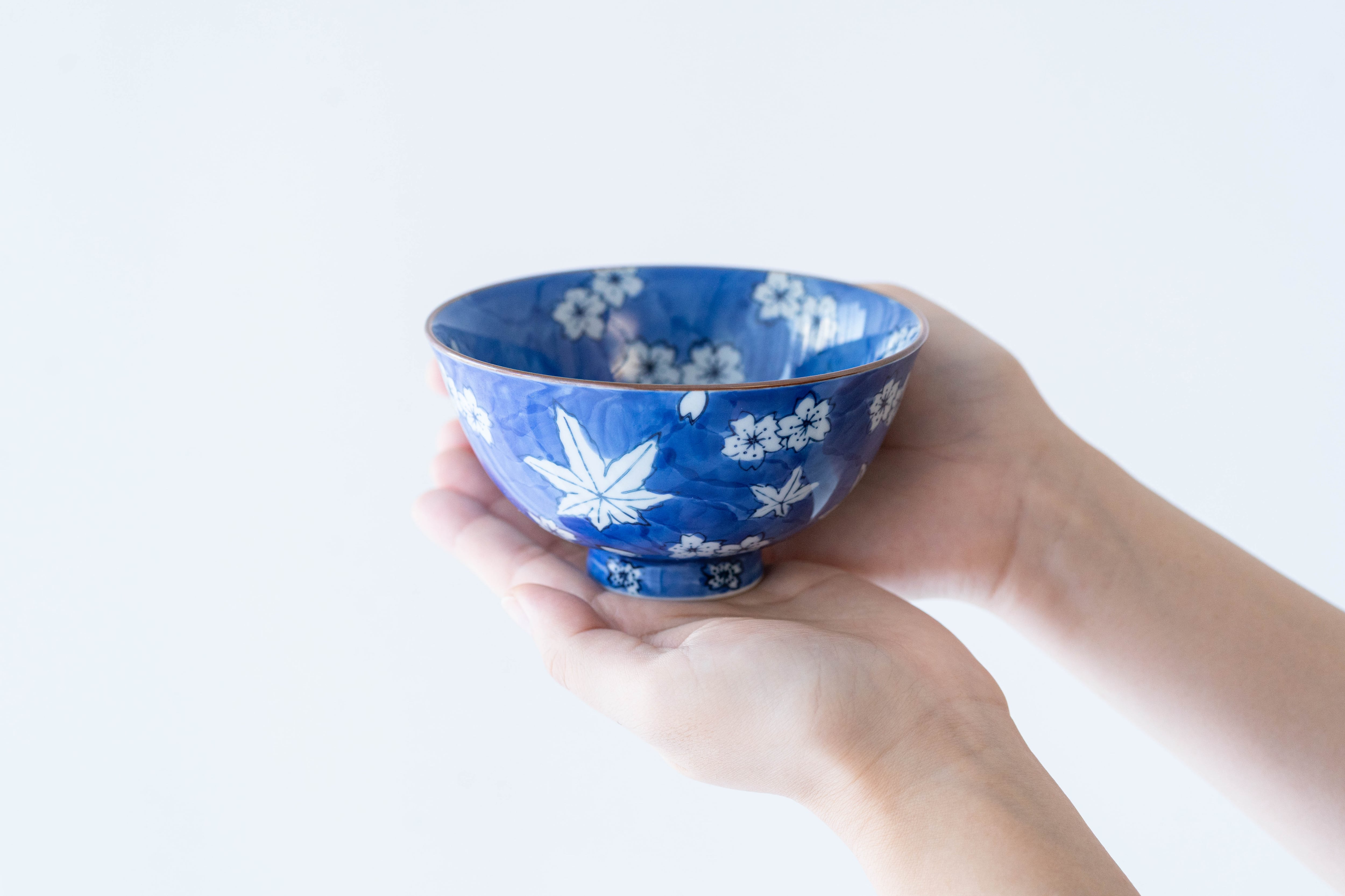 有田焼】伝平窯 古染付 波千鳥 こふく碗（飯碗）｜化粧箱付 | gallery
