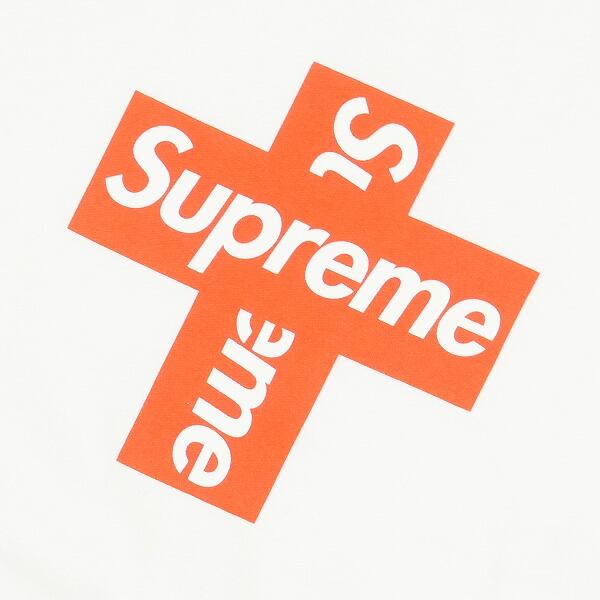 シュプリーム　supreme Cross Box Logo Tee 白Mサイズ