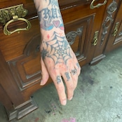 TWIN CLAW RING with GARNET / ツインクロウリング・ガーネット