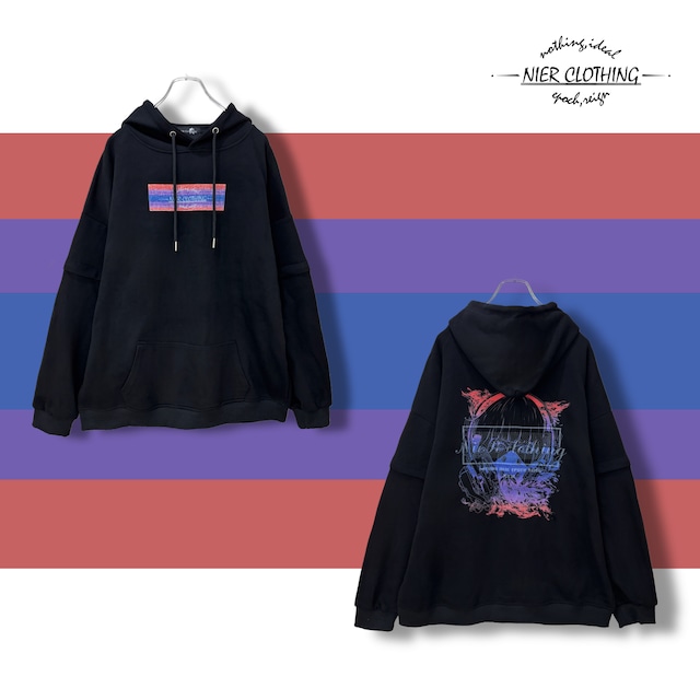 3WAY ZIP SLEEVE HOODIE【GAS MASK】