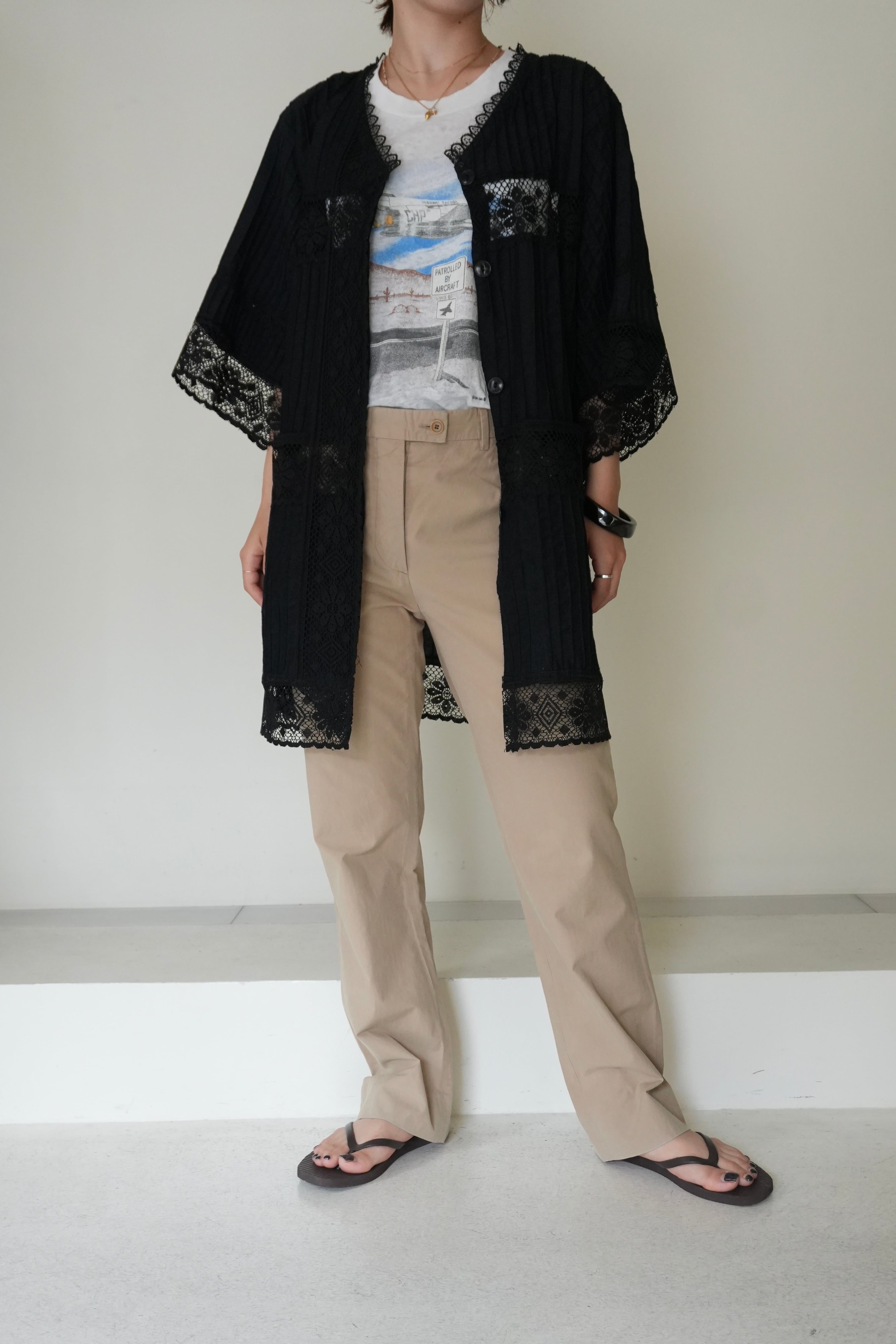 80s lace blouse