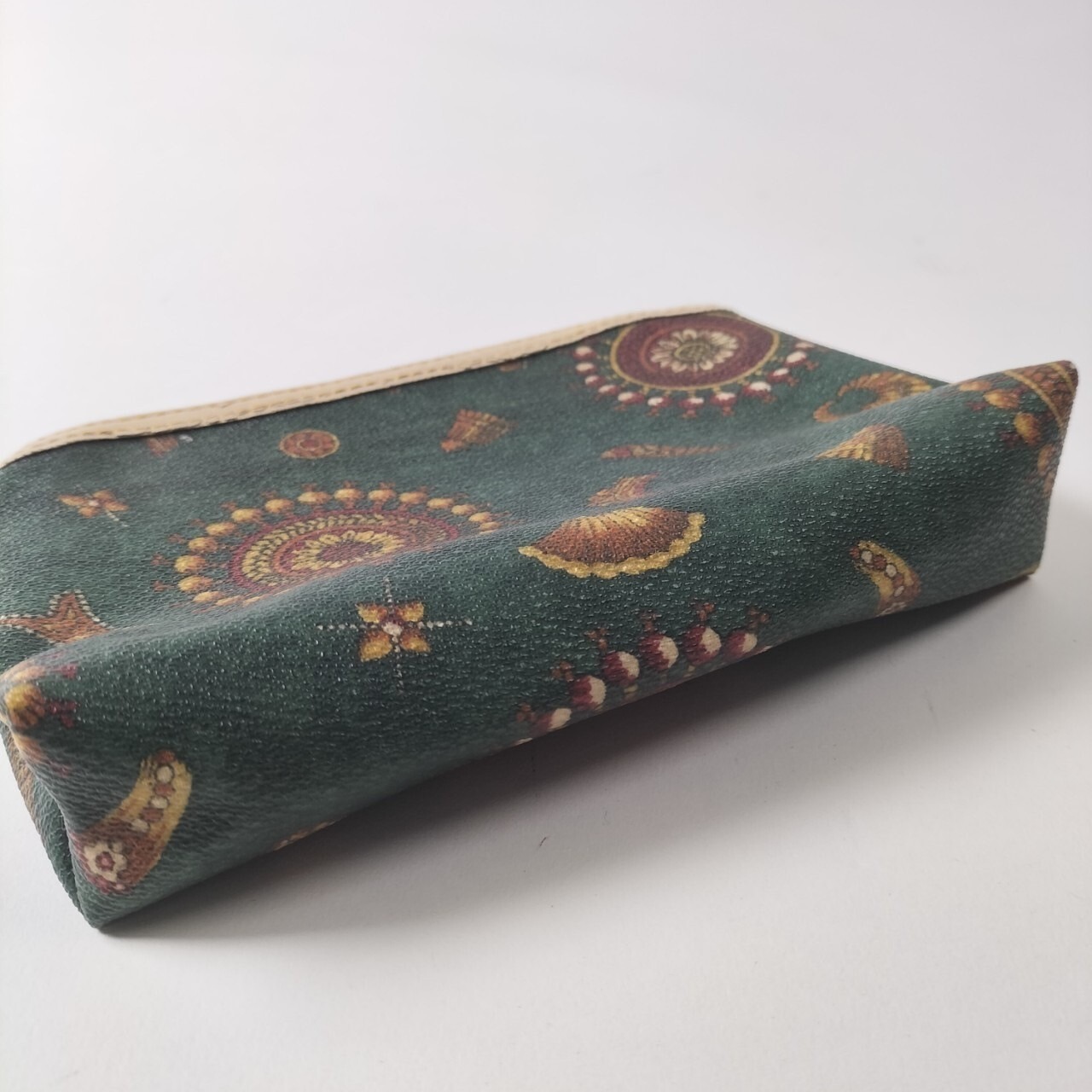 イタリア製 ユーロヴィンテージ　アンティーク柄　ポーチ