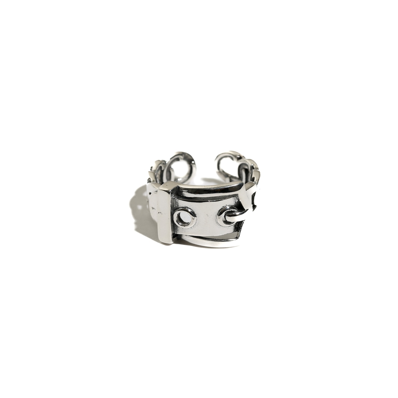 s925 Buckle Chain Ring