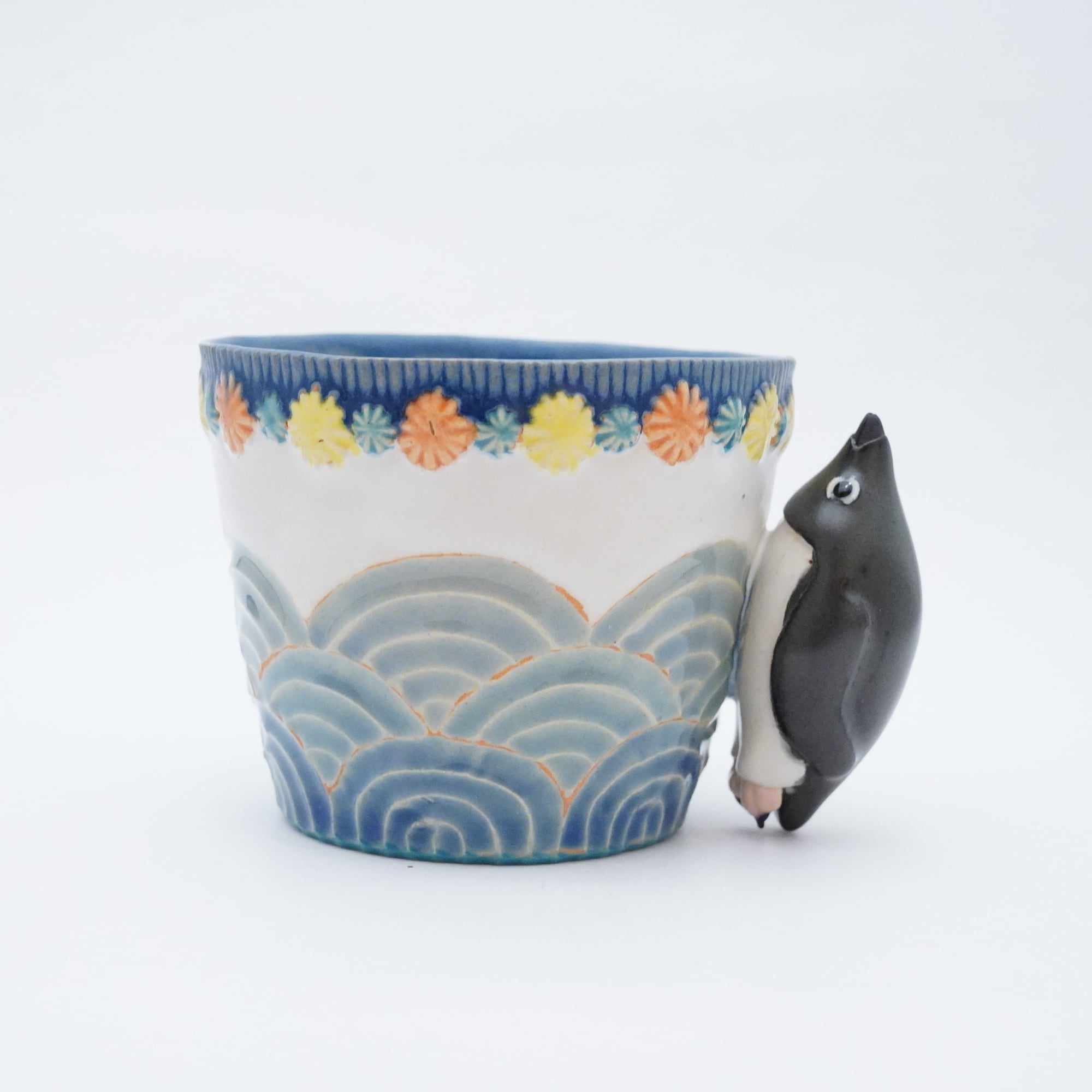 【白木千華】マグカップ アデリーペンギン海をいく 13-A