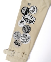 パッチ&ペイントロングトレンチコート (BEIGE) CQ-47041