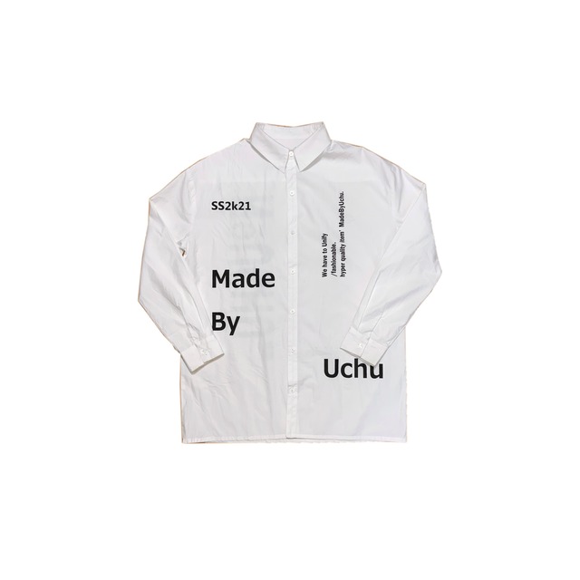 【Uchu】 MADEBYUCHU premier shirt / white