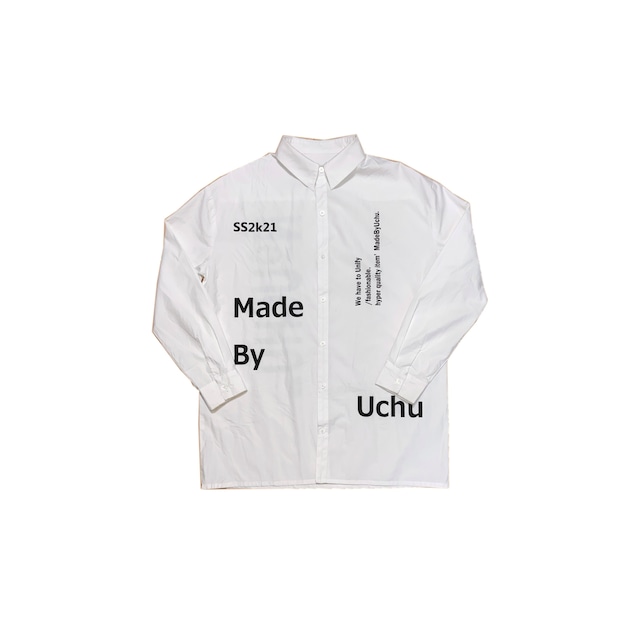 【Uchu】 MADEBYUCHU premier shirt / white