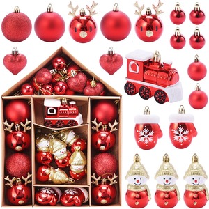 【在庫処分】Uchi クリスマスボール オーナメント クリスマス飾り ボール 32個豪華セット セット クラシッククリスマスボール デコレーションボール おしゃれ 可愛い ゴージャス セットツリー飾り ボール 北欧風 おしゃれ 多彩 可愛 華奢 人気 キラキラ 飛散防止 フック付き 新年 家庭用 雰囲気が 装飾 【ツリーを豪華に！大き目オーナメントセット】 Christmas Ball Ornaments