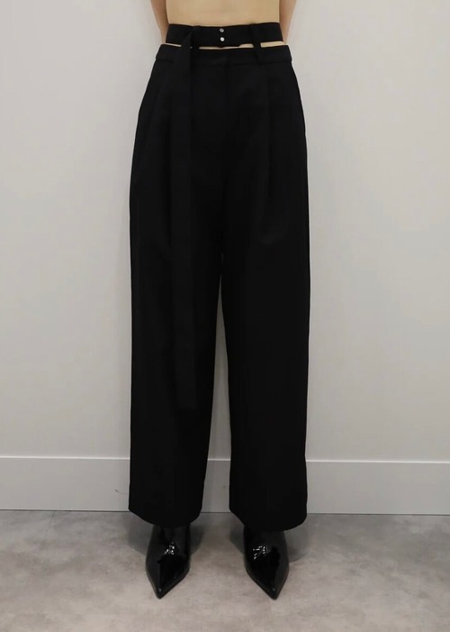 【24SS】MUKASA ムカサ/ Double waist tapered pants