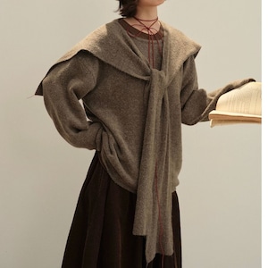 artsy-chic pullover <2colors>